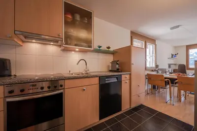 Küche/Küchenzeile in der Unterkunft Chalet Alpenrebe