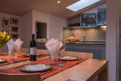 Küche/Küchenzeile in der Unterkunft Chalet Primula Penthouse