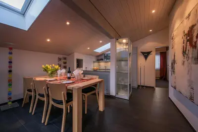 Küche/Küchenzeile in der Unterkunft Chalet Primula Penthouse