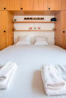 Ein Bett oder Betten in einem Zimmer der Unterkunft Cosy Centered with Garden and View in Veysonnaz