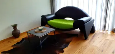 Ein Sitzbereich in der Unterkunft Loft4two