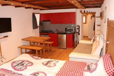 Küche/Küchenzeile in der Unterkunft Studio Clausen Kurt