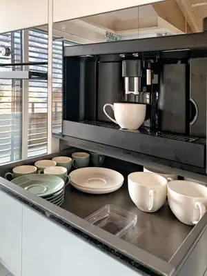 Küche/Küchenzeile in der Unterkunft Ferienapartment Landhaus 4U Meiringen