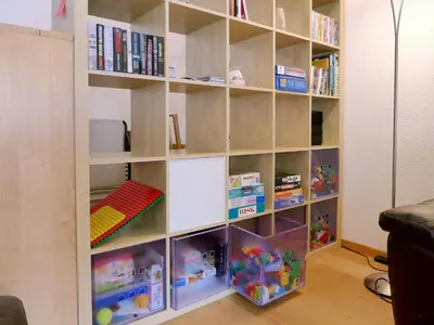 Die Bibliothek in der Ferienwohnung
