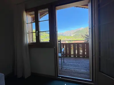 Ein allgemeiner Bergblick oder ein Berglick von der Ferienwohnung aus