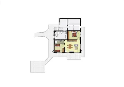 Grundriss der Unterkunft Apartment Mühlegaden - GRIWA RENT AG