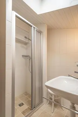 Ein Badezimmer in der Unterkunft Panorama 59