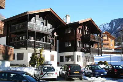 Ein allgemeiner Bergblick oder ein Berglick von der Ferienwohnung aus