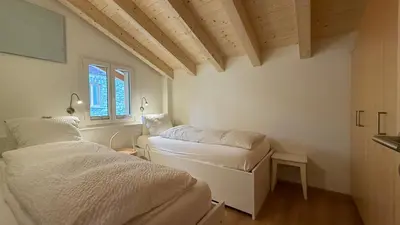 Ein Bett oder Betten in einem Zimmer der Unterkunft am Bärgbach DG