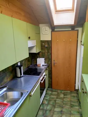 Küche/Küchenzeile in der Unterkunft Haus Opal,Dachwohnung Nr.30