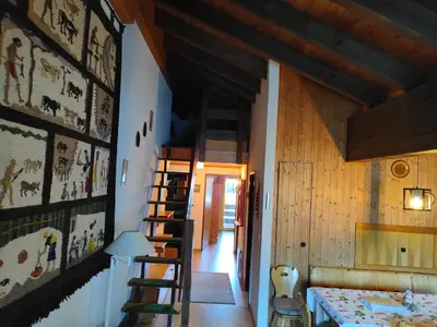 Ein Bett oder Betten in einem Zimmer der Unterkunft Haus Opal,Dachwohnung Nr.30