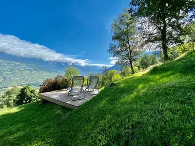 Naturlandschaft in der Nähe des Chalets