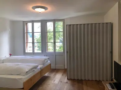 Ein Bett oder Betten in einem Zimmer der Unterkunft Hotel Sternen Budget