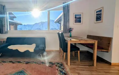 Ein Bett oder Betten in einem Zimmer der Unterkunft Imhof Alpine B&B Apartments