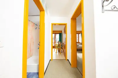 Ein Bett oder Betten in einem Zimmer der Unterkunft Haus Boccalino