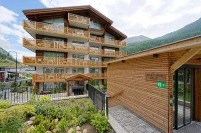 Ein allgemeiner Bergblick oder ein Berglick von des Hotels aus