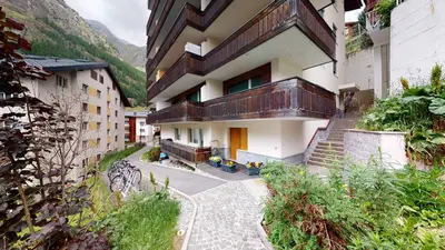Ein allgemeiner Bergblick oder ein Berglick von der Ferienwohnung aus