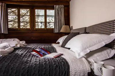 Ein Bett oder Betten in einem Zimmer der Unterkunft Chalet Feekatz