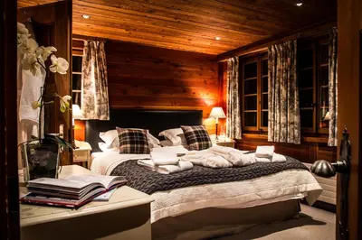 Ein Bett oder Betten in einem Zimmer der Unterkunft Chalet Feekatz