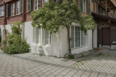 Das Gebäude in dem sich die Ferienwohnung befindet