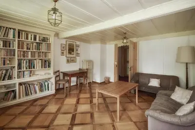 Ein Sitzbereich in der Unterkunft CityChalet historic