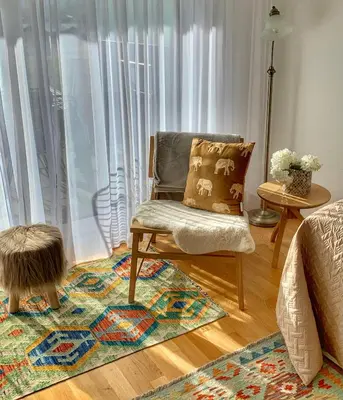 Ein Sitzbereich in der Unterkunft Büelbad - Relax Holiday Apartment