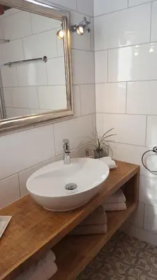 Ein Badezimmer in der Unterkunft Ferienwohnung Ankerplatz