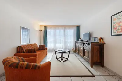 Ein Sitzbereich in der Unterkunft Serviced Apartments – Kirchbühl@home