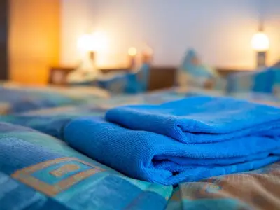 Ein Bett oder Betten in einem Zimmer der Unterkunft Chalet Piccolo by Interhome