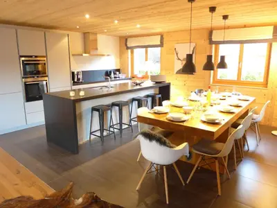 Küche/Küchenzeile in der Unterkunft Chalet Chalet Astoria by Interhome