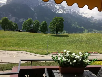 Ein allgemeiner Bergblick oder ein Berglick von der Ferienwohnung aus