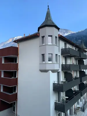 Ein allgemeiner Bergblick oder ein Berglick von des Bed & Breakfasts aus