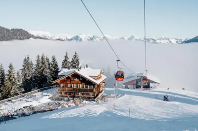 Rinderberg Lodge im Winter