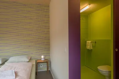 Ein Badezimmer in der Unterkunft Saas-Fee wellnesshostel4000