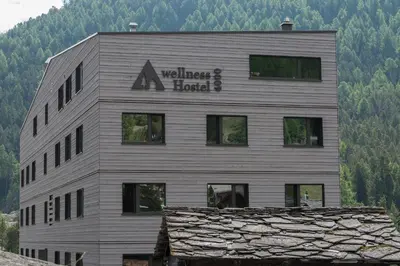 Ein allgemeiner Bergblick oder ein Berglick von des Hostels aus