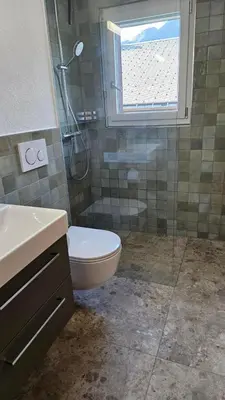 Ein Badezimmer in der Unterkunft Schöne Ferienwohnung Nr.26 im Haus Opal