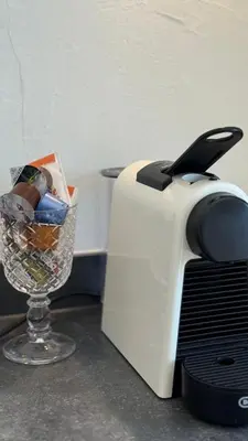 Ein Sitzbereich in der Unterkunft am Bärgbach 1.OG