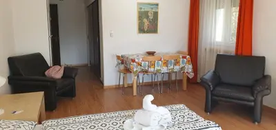 Ein Sitzbereich in der Unterkunft Leuca 31