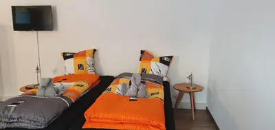 Ein Bett oder Betten in einem Zimmer der Unterkunft Fortuna 216 und 116