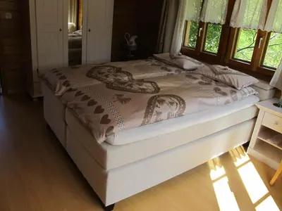 Ein Bett oder Betten in einem Zimmer der Unterkunft Matterhorn Ried Suite