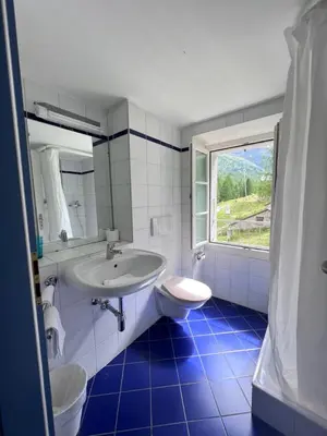 Ein Badezimmer in der Unterkunft Ristorante Albergo All'acqua