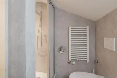 Ein Badezimmer in der Unterkunft Lehmann's Herberge Hostel
