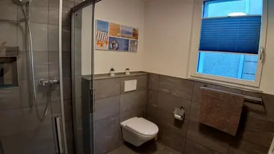 Ein Badezimmer in der Unterkunft Ferienwohnung Meiringen
