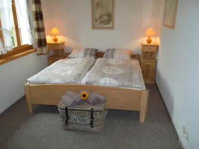 Ein Bett oder Betten in einem Zimmer der Unterkunft Apartment Hubertus A by Interhome