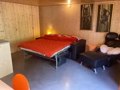 Ein Bett oder Betten in einem Zimmer der Unterkunft Cocon