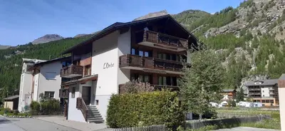 Ein allgemeiner Bergblick oder ein Berglick von der Ferienwohnung aus