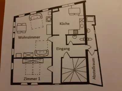 Grundriss der Unterkunft Cricerhaus