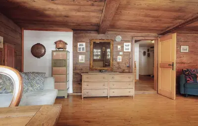 Ein Sitzbereich in der Unterkunft Cricerhaus