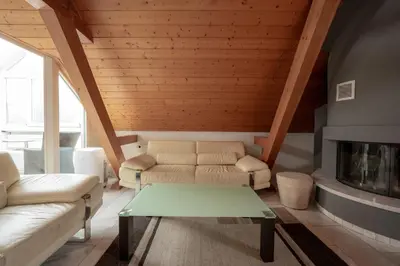 Ein Sitzbereich in der Unterkunft Hotel Harder Minerva