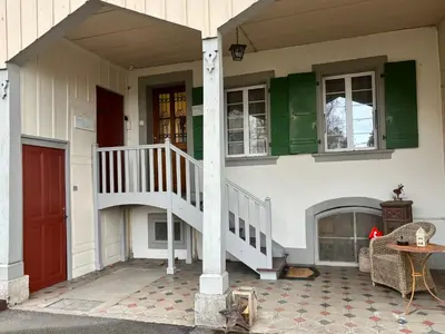 Ein Balkon oder eine Terrasse in der Unterkunft Charming Apartment-Walk to Old Town, Thun